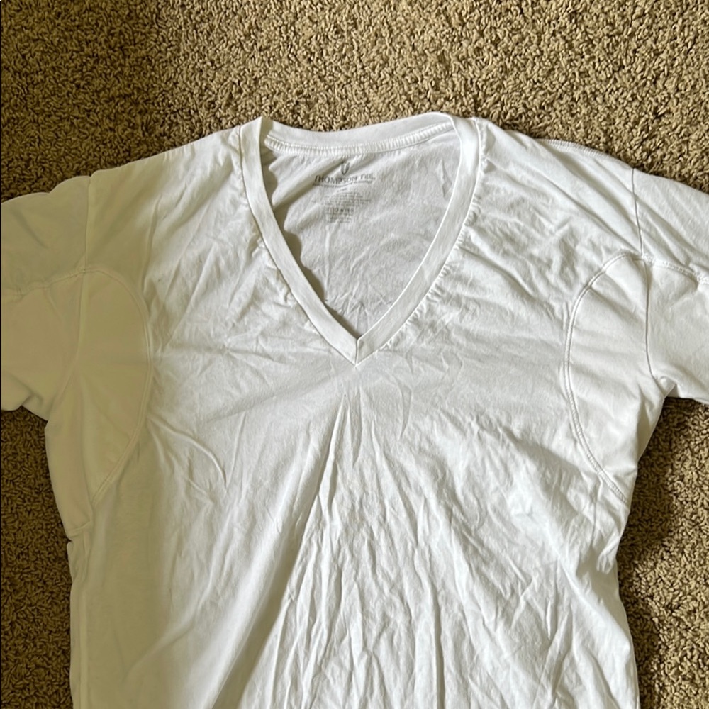 Men's White V-Neck T-Shirt